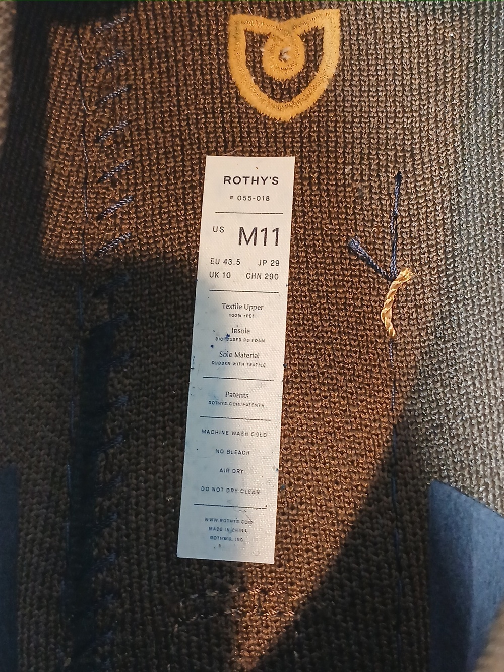 Rothy's The Driving Loafer Brown Knit Penny Loafers Men Sz 11 - Picture 12 of 14
